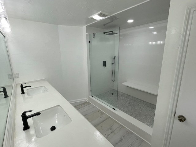 3419 Willowrun Dr, Montgomery, TX 77356 - full bath featuring walk in shower and double vanity
