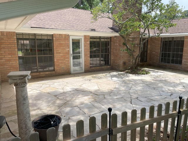 3419 Willowrun Dr, Montgomery, TX 77356 - view of patio / terrace with a fenced front yard