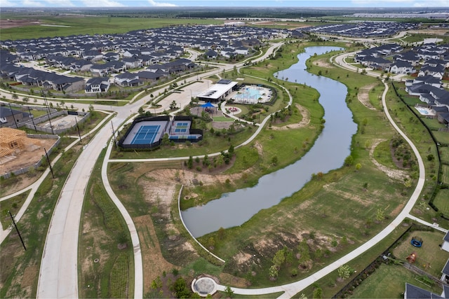 8814 Riverton Ridge Rd, Cypress, TX 77433 - aerial view of property and surrounding area with a nearby body of water and nearby suburban area