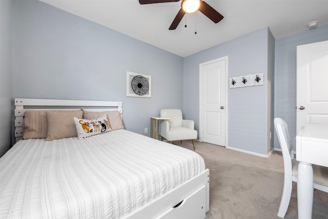 19919 Epirus Shores Dr, Hockley, TX 77447 - bedroom with carpet flooring and ceiling fan