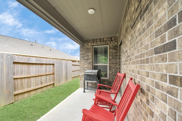 12306 Belhaven Terrace Dr, Houston, TX 77044 - view of patio / terrace with a grill