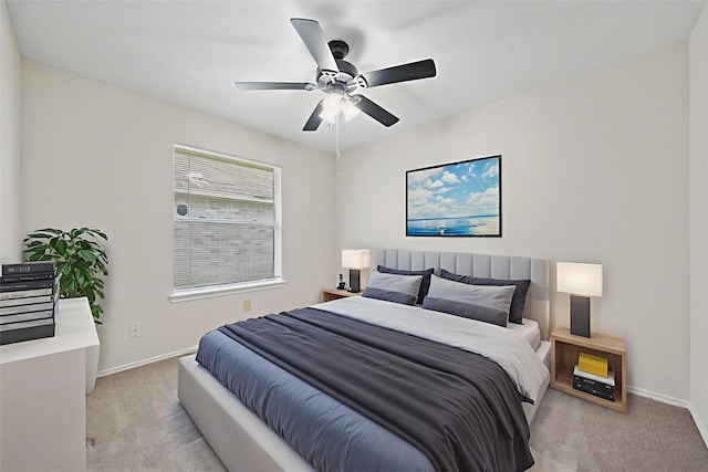 11423 Sunny Creek Dr, Houston, TX 77066 - bedroom featuring light carpet and ceiling fan