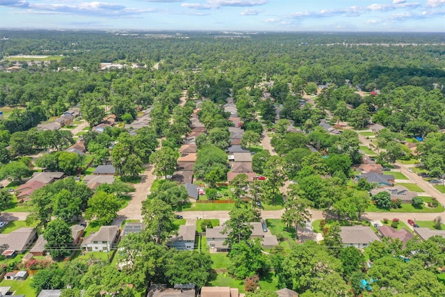 11423 Sunny Creek Dr, Houston, TX 77066 - aerial view of residential area with a heavily wooded area