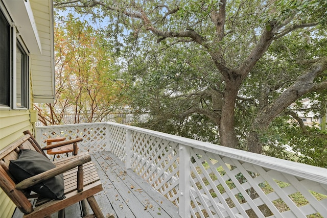 12901 E Barcelona, Galveston, TX 77554 - view of wooden deck