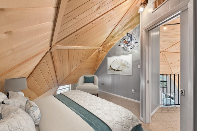 12901 E Barcelona, Galveston, TX 77554 - carpeted bedroom with vaulted ceiling and wooden walls
