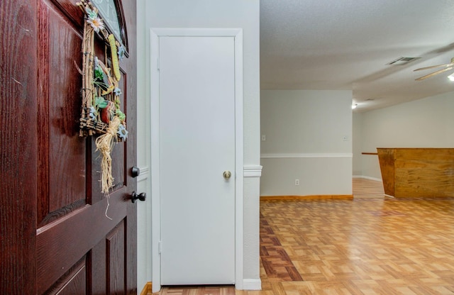 10131 Tangiers Rd, Houston, TX 77041 - foyer featuring baseboards and a ceiling fan