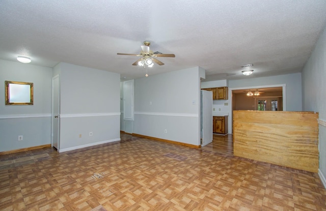 10131 Tangiers Rd, Houston, TX 77041 - spare room with a textured ceiling and a ceiling fan