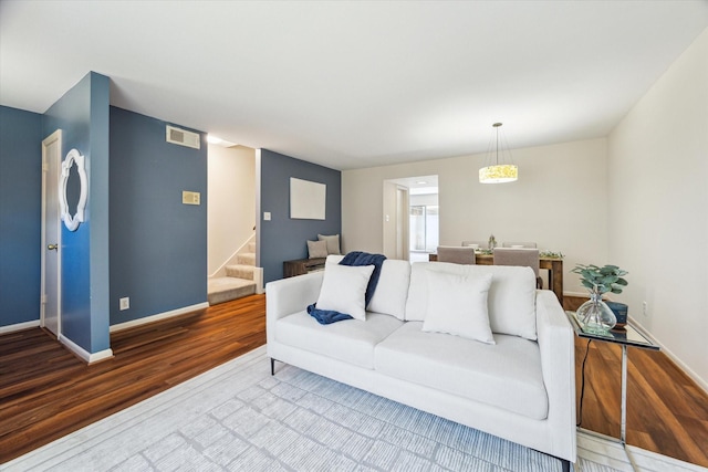 2065 Winrock Blvd Unit 55, Houston, TX 77057 - living room featuring wood finished floors and stairway