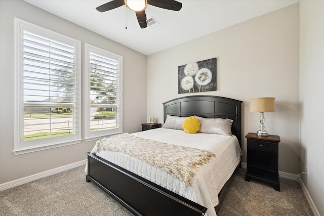 5946 Wedgewood Heights Way, Houston, TX 77059 - carpeted bedroom featuring baseboards and a ceiling fan