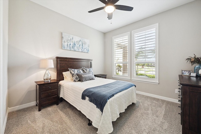 5946 Wedgewood Heights Way, Houston, TX 77059 - bedroom featuring light colored carpet and ceiling fan