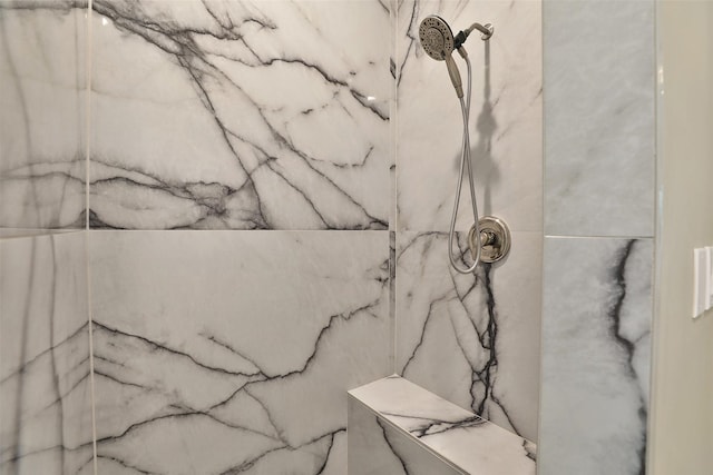 826 E 29th St, Houston, TX 77009 - bathroom view of a marble finish shower