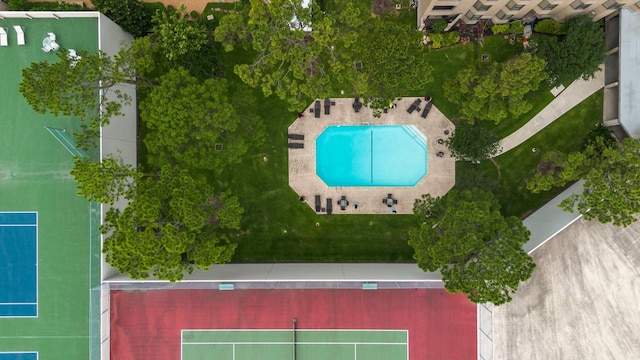 651 Bering Dr Unit 303, Houston, TX 77057 - aerial view of a pool area