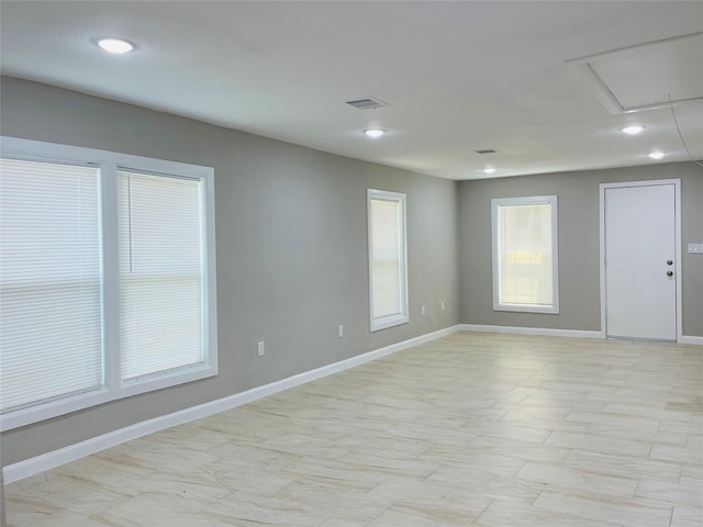506 N Hackberry St, Sweeny, TX 77480 - unfurnished room featuring attic access and recessed lighting