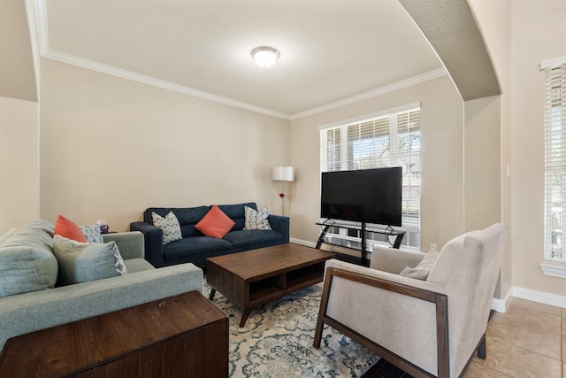 25611 Kearsley Dr, Katy, TX 77494 - living area featuring crown molding and baseboards