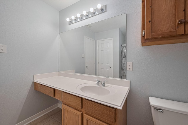 2123 Gable Hollow Ln, Katy, TX 77450 - bathroom featuring vanity and tile patterned floors