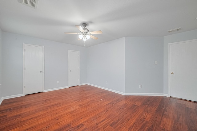 2123 Gable Hollow Ln, Katy, TX 77450 - empty room with a ceiling fan and wood finished floors