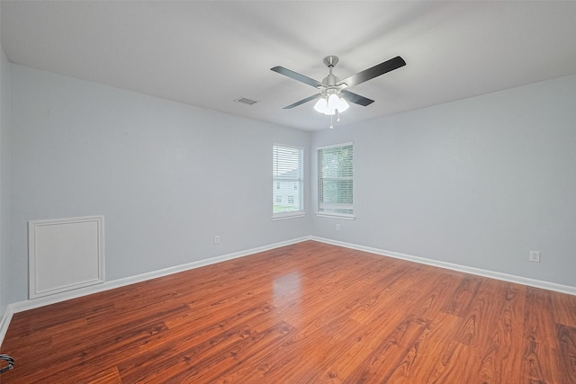 2123 Gable Hollow Ln, Katy, TX 77450 - empty room featuring wood finished floors and a ceiling fan