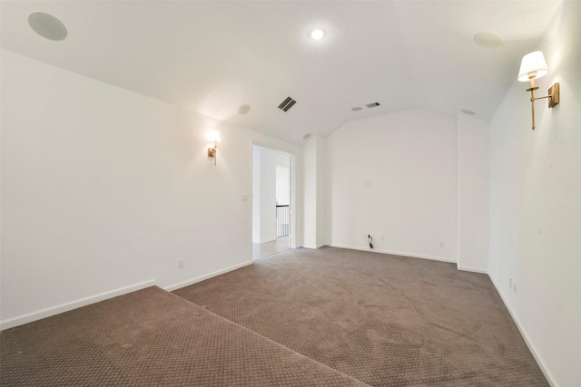 29602 Beech Tree Bnd, Fulshear, TX 77494 - spare room with vaulted ceiling and carpet flooring