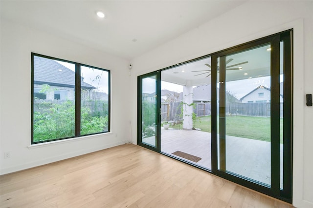 29602 Beech Tree Bnd, Fulshear, TX 77494 - unfurnished room with wood finished floors and recessed lighting