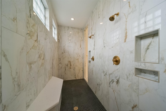 29602 Beech Tree Bnd, Fulshear, TX 77494 - bathroom with a tile shower and recessed lighting