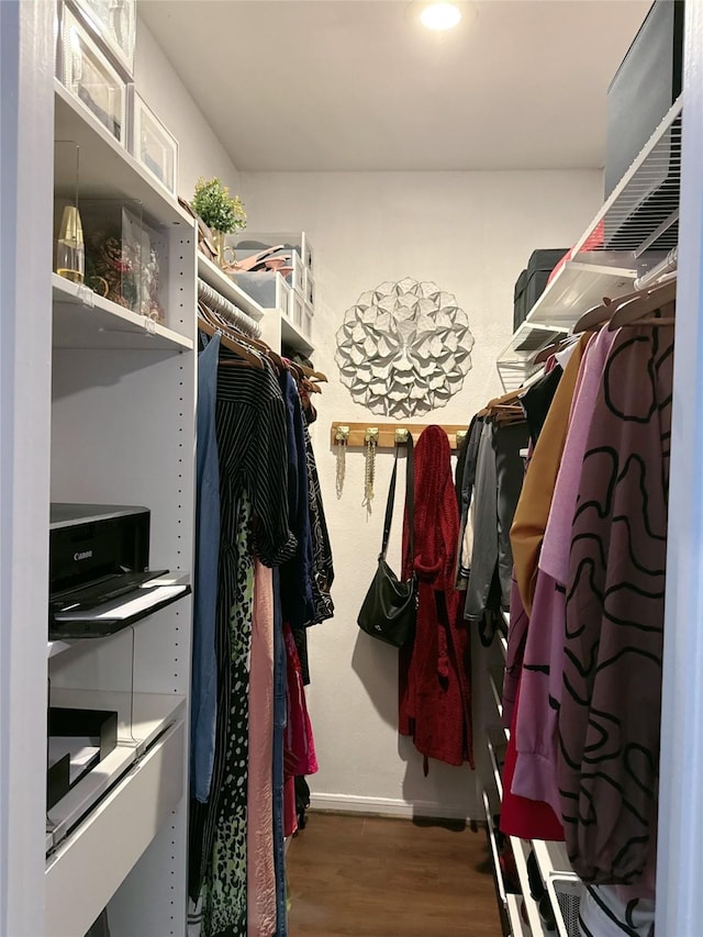2255 Braeswood Park Dr Unit 145, Houston, TX 77030 - walk in closet featuring wood finished floors