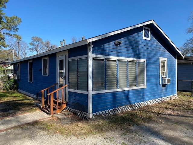 406 Oriole St, Houston, TX 77018 - view of side of property with entry steps and cooling unit