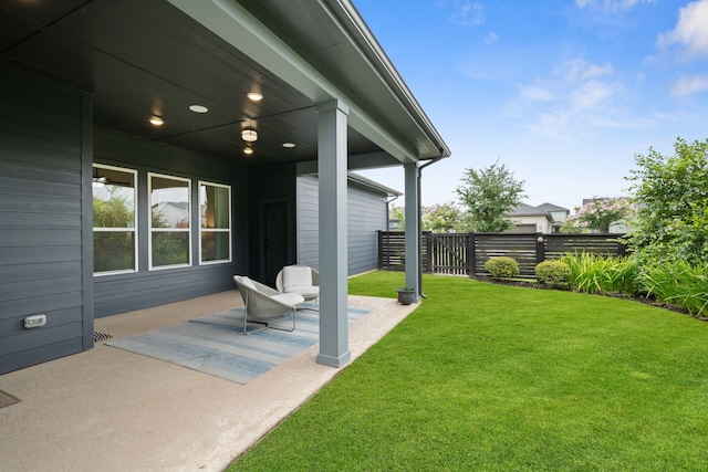 18615 Parkland Xing, Cypress, TX 77433 - view of yard featuring a patio