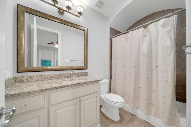 1302 Westview Garden Ct, Houston, TX 77055 - full bath featuring vanity, tile patterned flooring, and shower / bath combo