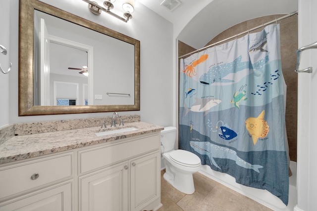 1302 Westview Garden Ct, Houston, TX 77055 - full bath featuring vanity, shower / tub combo, and tile patterned flooring