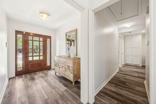 5515 Dumfries Dr, Houston, TX 77096 - entrance foyer featuring wood finished floors and baseboards