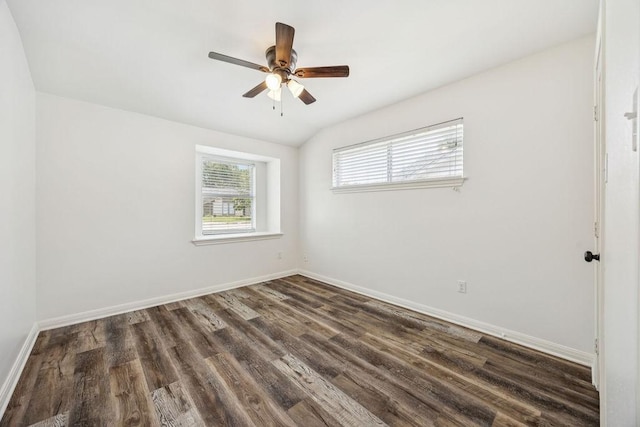 5515 Dumfries Dr, Houston, TX 77096 - spare room with dark wood-style floors and ceiling fan