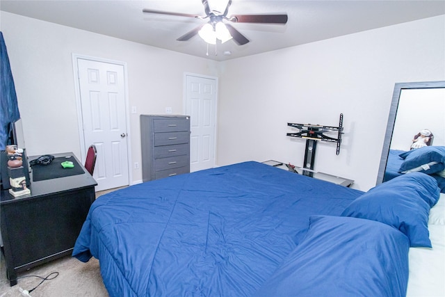 8222 Pastel Dawn Trce, Houston, TX 77049 - carpeted bedroom with ceiling fan