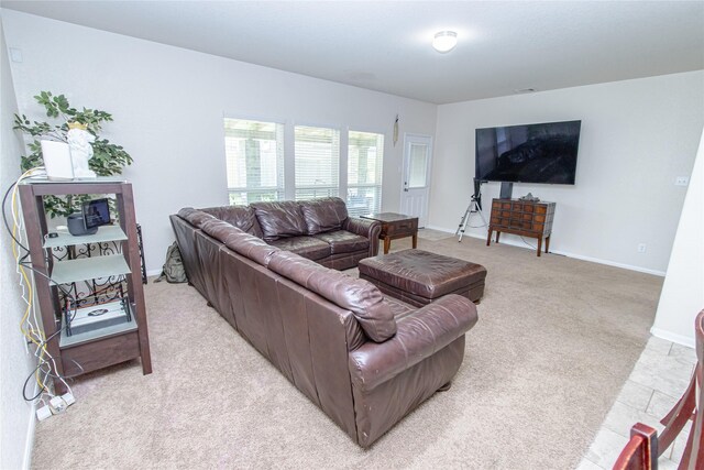 8222 Pastel Dawn Trce, Houston, TX 77049 - living room with light colored carpet and baseboards