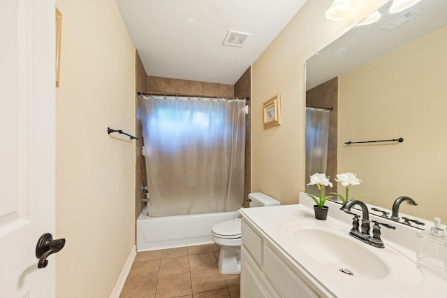 16018 Lower Lake Dr, Cypress, TX 77433 - full bath with vanity, tile patterned floors, and shower / tub combo