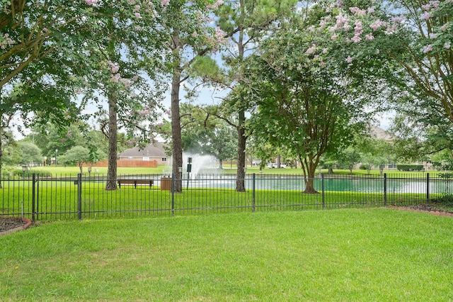 16018 Lower Lake Dr, Cypress, TX 77433 - view of yard with a water view