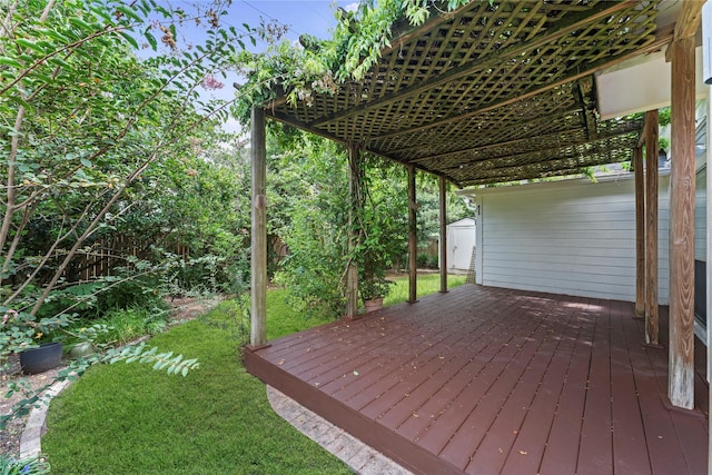 3406 Mcmahon Way, Missouri City, TX 77459 - wooden deck featuring a shed