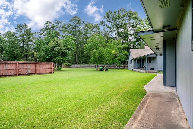 24917 W Christine Dr, Splendora, TX 77372 - fenced backyard with view of scattered trees