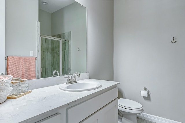 28606 Royal Pines Ct, Fulshear, TX 77441 - bathroom featuring vanity and a shower stall