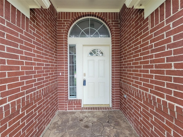 15311 Streetcar Ct, Cypress, TX 77429 - doorway to property with brick siding