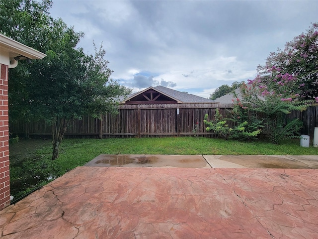 15311 Streetcar Ct, Cypress, TX 77429 - fenced backyard featuring a patio area