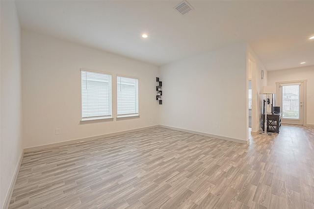 1815 Sandy Trail Ln, Rosenberg, TX 77469 - unfurnished room with light wood-style flooring and recessed lighting
