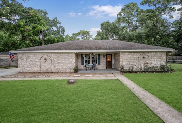 15638 Charolais Dr, Cypress, TX 77429 - ranch-style house featuring brick siding and covered porch