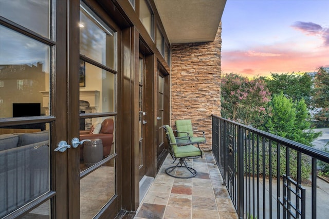 6410 Rodrigo St Unit B, Houston, TX 77007 - balcony with french doors