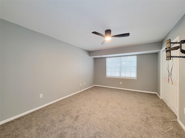 2600 Bellefontaine St Unit A21, Houston, TX 77025 - carpeted empty room with ceiling fan and baseboards