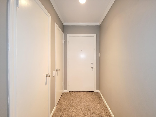 2600 Bellefontaine St Unit A21, Houston, TX 77025 - hallway with light carpet and ornamental molding