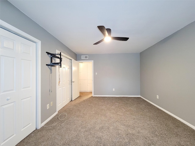 2600 Bellefontaine St Unit A21, Houston, TX 77025 - unfurnished bedroom with carpet floors and ceiling fan
