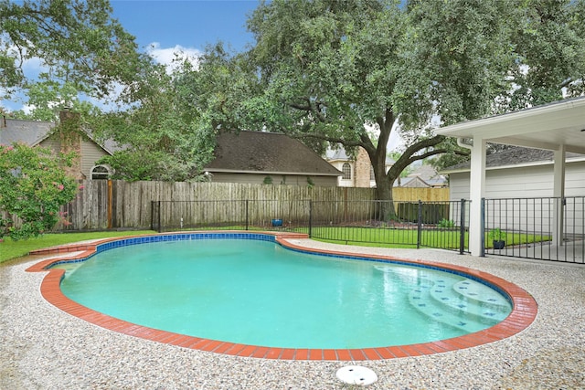 2814 Rustic Woods Dr, Houston, TX 77345 - view of swimming pool with a fenced backyard