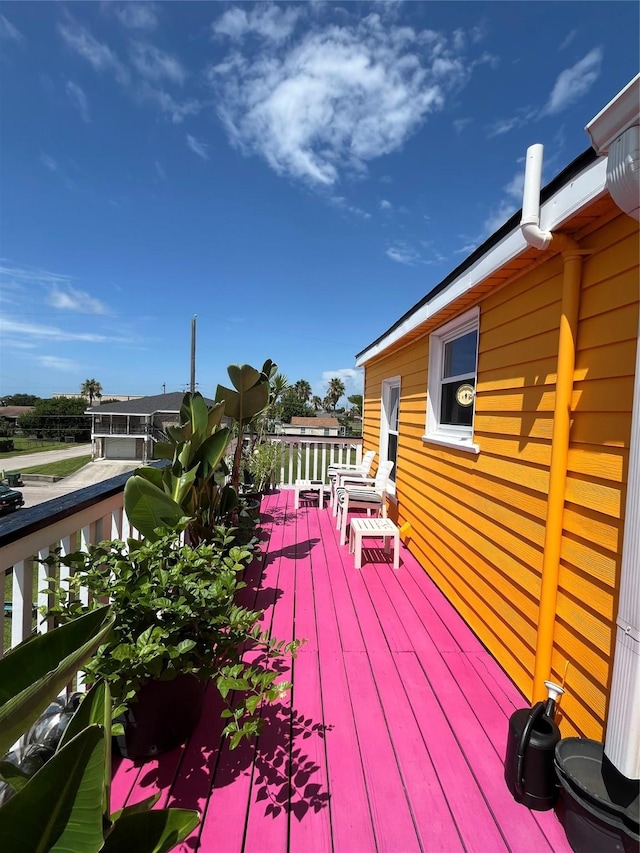 6625 Morris, Galveston, TX 77551 - view of wooden deck