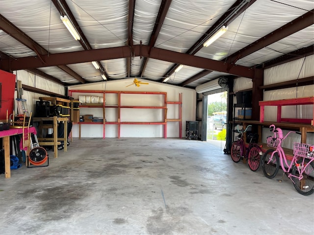 6625 Morris, Galveston, TX 77551 - garage with a workshop area