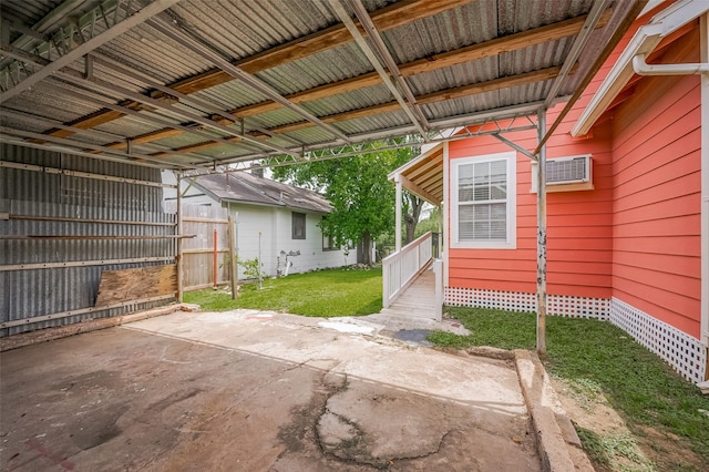 512 Threlkeld St, Houston, TX 77007 - view of patio / terrace featuring a wall mounted AC
